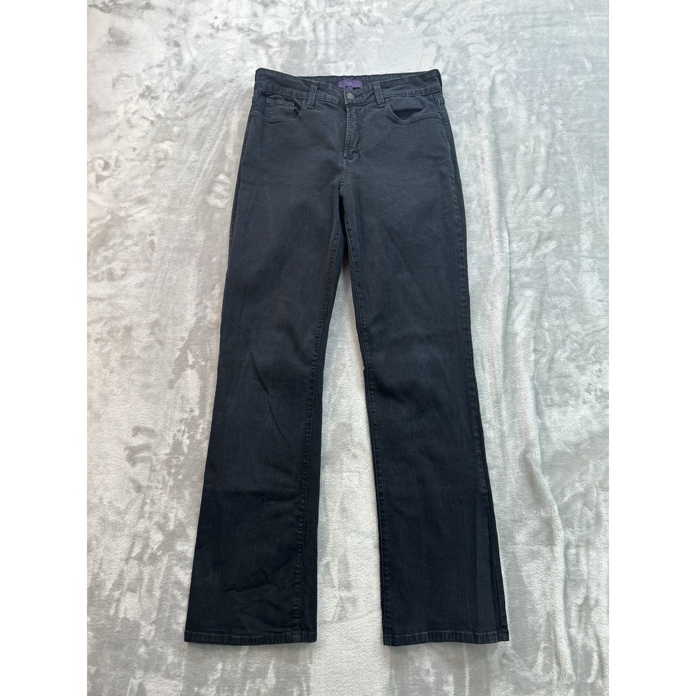 NYDJ Jeans Y2K Womens Sz 10 Deep Blue  Barbara Bootcut Western Cowgirl Boho